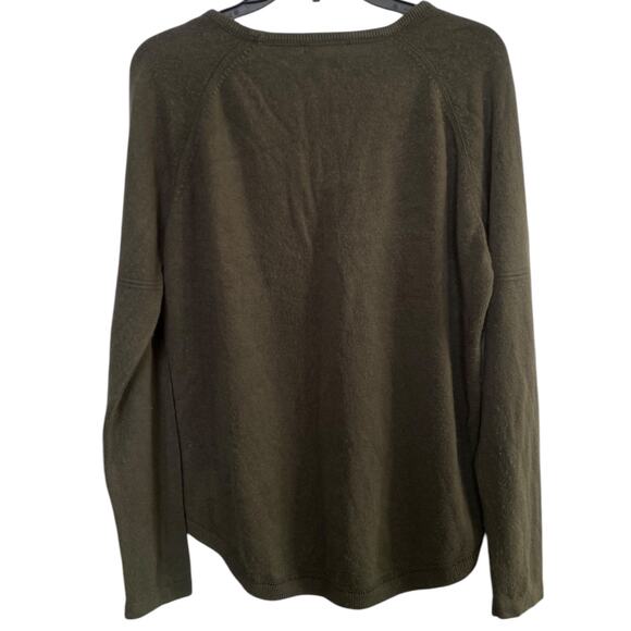 Sweet Romeo Olive Green Knit Sweater Large - Picture 4 of 5